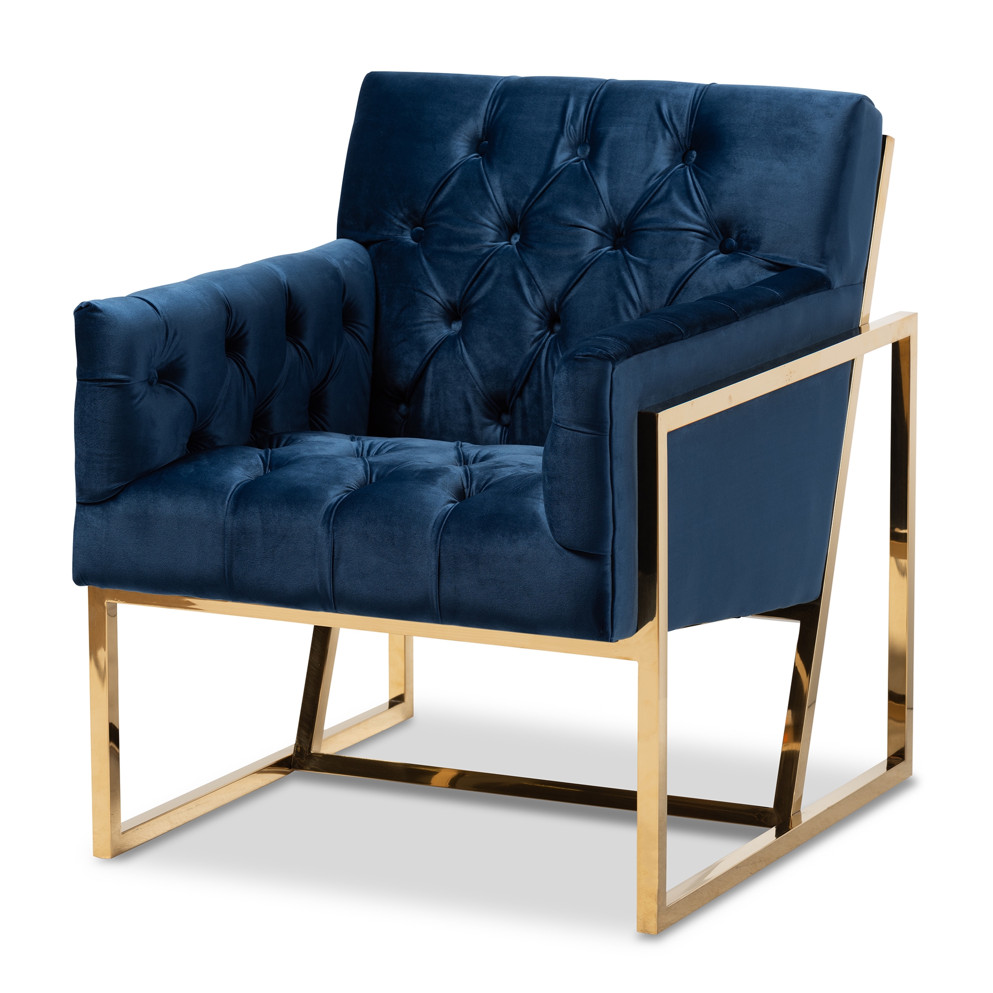 Navy gold chair hot sale